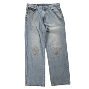 Vintage Y2K Nautica Jeans Men's Baggy Wide Leg Denim Pants Skate Grunge 38x34